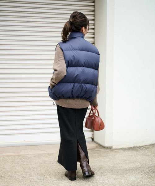 THE NORTH FACE PURPLE LABEL（ザ ノースフェイス パープルレーベル）の「《別注》【THE NORTH FACE PURPLE LABEL】JSSP SIERRA VEST：ダウンベスト（ダウンベスト・レディース・ブラック/ネイビー/グリーン・MEDIUM）」の15枚目の写真