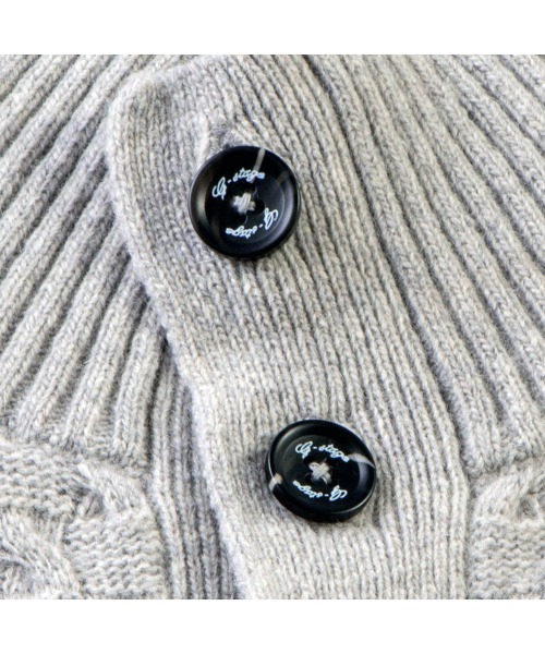 g-stage（ジーステージ）の「ケーブル編フロントボタンカーディガン（ニット/セーター・メンズ・グレー/ホワイト・48/50/46）」の12枚目の写真