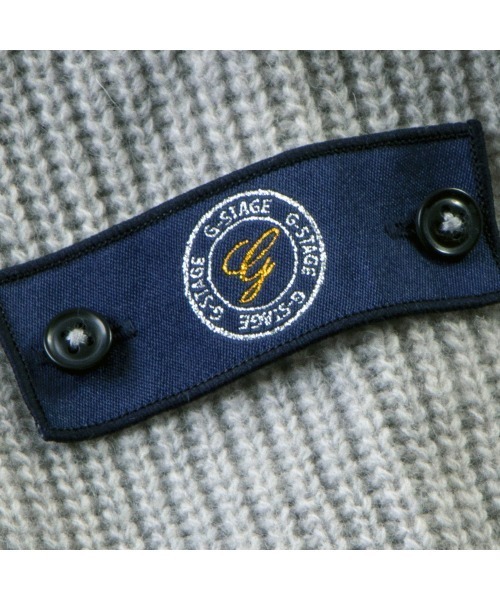 g-stage（ジーステージ）の「ケーブル編フロントボタンカーディガン（ニット/セーター・メンズ・グレー/ホワイト・48/50/46）」の14枚目の写真