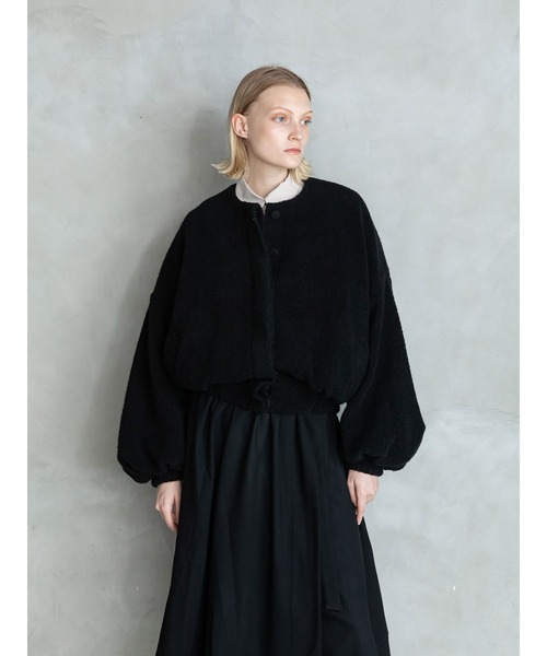 Le Jardin Ouvert(ルジャルダン)の「Fly Front Blouson(ブルゾン・レディース・ブラック・36)」の1枚目の写真