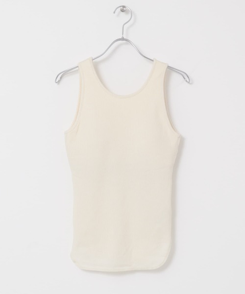 KBF（ケイビーエフ）の「BACKオープンタンクトップ（タンクトップ・レディース・チャコールグレー/アイボリー/キャメル・ONE）」の9枚目の写真