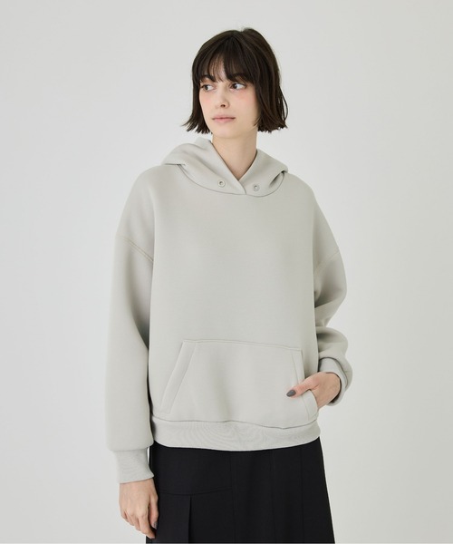 UNITED TOKYO（ユナイテッドトウキョウ）の「フラットシーマグランドパーカー（パーカー・レディース・ベージュ/ホワイト/ブラック/ブルー・FREE）」の18枚目の写真