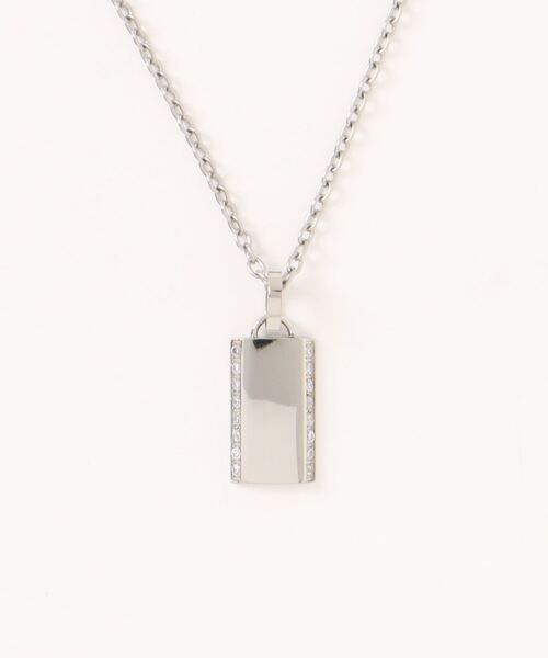 【セール】【サージカルステンレス316L】ダブルサイドジルコニアネックレス（ネックレス）｜Mag.（マグ）