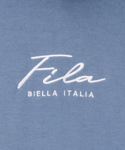 FILA（フィラ）の「FILA フィラ ポケット付き筆記体ロゴプルオーバーパーカー（パーカー・メンズ・ブラック/ホワイト/グレー/カーキ/ブルー/ネイビー・L/M/XL）」の21枚目の写真