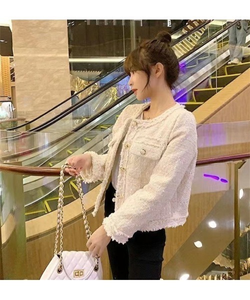 おしゃれスタ(オシャレスタ)の「カジュアルかわいいポケット付きパステルジャケット(その他アウター・レディース・ホワイト/サックスブルー・L/XL/S/M)」の13枚目の写真