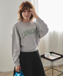 カレッジロゴプリントスウェット