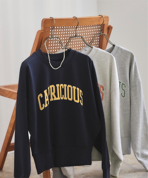 titivate（ティティベイト）の「ｶﾚｯｼﾞﾛｺﾞﾌﾟﾘﾝﾄｽｳｪｯﾄ（スウェット・レディース・ネイビー系/ホワイト系その他/グレー系その他・S/M）」の7枚目の写真