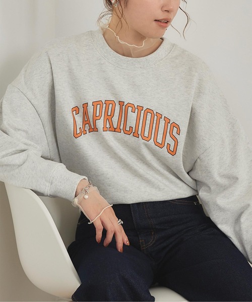 titivate（ティティベイト）の「ｶﾚｯｼﾞﾛｺﾞﾌﾟﾘﾝﾄｽｳｪｯﾄ（スウェット・レディース・ネイビー系/ホワイト系その他/グレー系その他・S/M）」の10枚目の写真