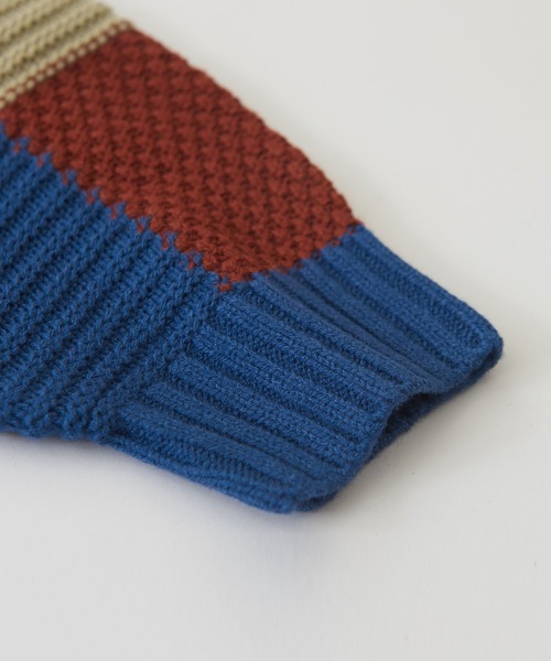 CUBE SUGAR(キューブシュガー)の「ジャガードブロッキング前後着ニットカーディガン(カーディガン/ボレロ・レディース・ヘザーチャコール/ブルー/ネイビー・M)」の17枚目の写真