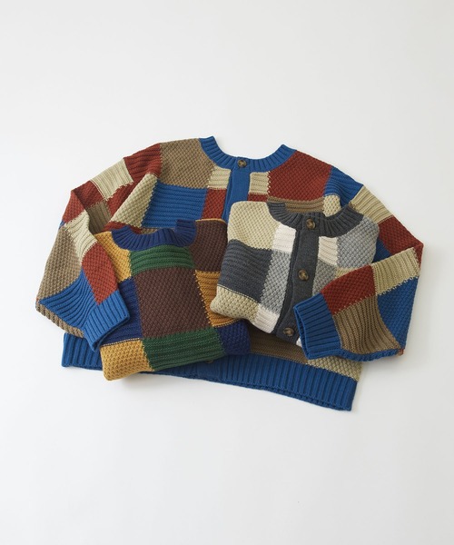 CUBE SUGAR(キューブシュガー)の「ジャガードブロッキング前後着ニットカーディガン(カーディガン/ボレロ・レディース・ヘザーチャコール/ブルー/ネイビー・M)」の21枚目の写真