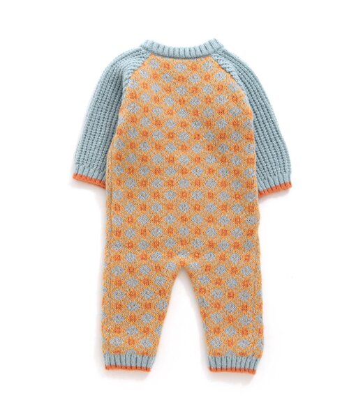 BREEZE（ブリーズ）の「ノルディックニットカバーオール（ロンパース・キッズ・グリーン/アイボリー/エメラルド・70/80）」の9枚目の写真