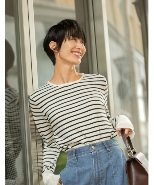 Re:EDIT（リエディ）の「[神山まりあさん着用]シンプルロングチェーンイヤリング（イヤリング・レディース・シルバー/ゴールド・FREE）」の4枚目の写真