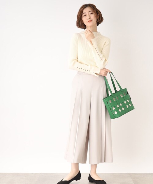 grove（グローブ）の「◆着回し力自由自在!クラシカルリブプルオーバー（ニット/セーター・レディース・ライトブルー/アイボリー/アイボリー系2・02/03/01/05/04）」の4枚目の写真