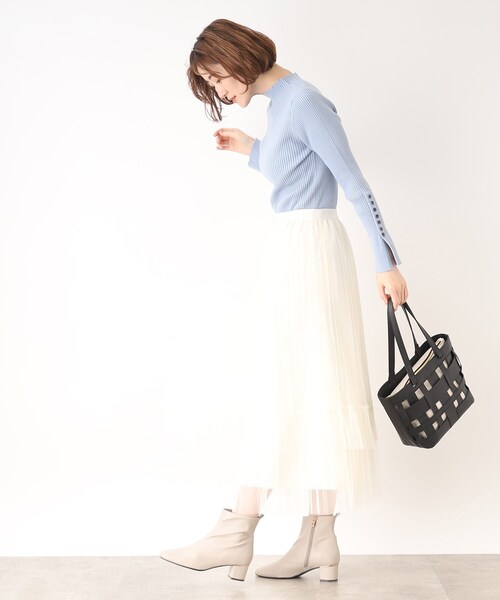 grove（グローブ）の「◆着回し力自由自在!クラシカルリブプルオーバー（ニット/セーター・レディース・ライトブルー/アイボリー/アイボリー系2・02/03/01/05/04）」の12枚目の写真