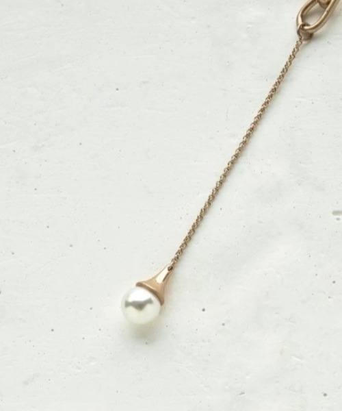 GOLDY（ゴールディ）の「【GOLDY】フローイング パール "Y"シェイプ ネックレス / 3220904（ネックレス・レディース・ゴールド/ゴールド系その他2/シルバー系その他/シルバー・FREE）」の5枚目の写真