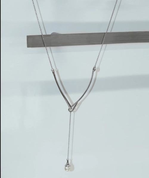 GOLDY（ゴールディ）の「【GOLDY】フローイング パール "Y"シェイプ ネックレス / 3220904（ネックレス・レディース・ゴールド/ゴールド系その他2/シルバー系その他/シルバー・FREE）」の11枚目の写真