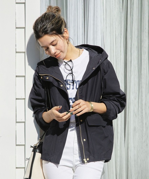BAYFLOW（ベイフロー）の「マウンテンパーカー（マウンテンパーカー・レディース・ネイビー/オレンジ/ベージュ/オフホワイト・SMALL/MEDIUM）」の4枚目の写真