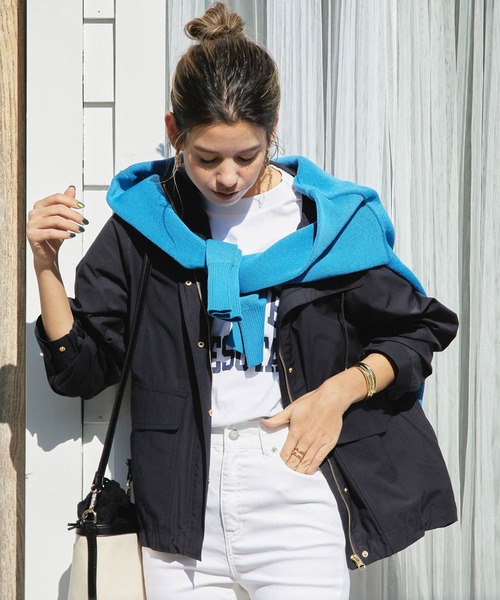 BAYFLOW（ベイフロー）の「マウンテンパーカー（マウンテンパーカー・レディース・ネイビー/オレンジ/ベージュ/オフホワイト・SMALL/MEDIUM）」の10枚目の写真