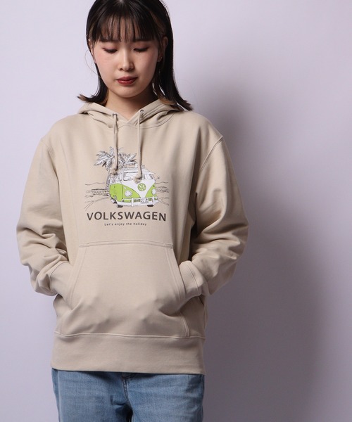 【セール】VOLKS WAGEN プリント クルーネックスウェットパーカー（パーカー）｜Volkswagen（フォルクスワーゲン）