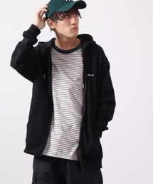 Red Cap Girl TC裏毛 RCGフロッキープリント フルジップ ルーズパーカー