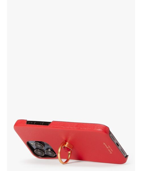 kate spade new york（ケイトスペード ニューヨーク）の「バレンタインデー レザー ハート リング スタンド アイフォン 14