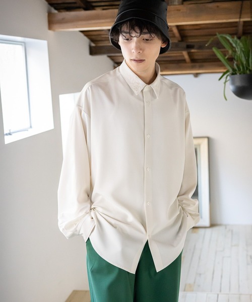 RAGEBLUE（レイジブルー）の「フラワー刺繍/ラグイージーシャツ（シャツ/ブラウス・メンズ・ダークグレー/ホワイト/ブラック・MEDIUM/LARGE）」の19枚目の写真