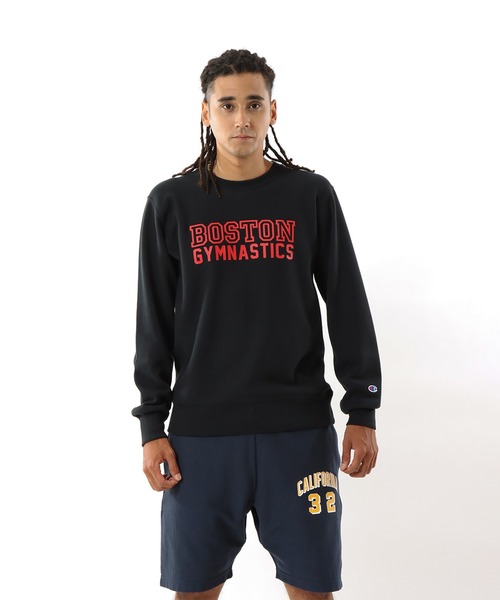 Champion（チャンピオン）の「【Champion/チャンピオン】メンズ リバースウィーブ(R) クルーネックスウェットシャツ（スウェット・メンズ・ダークブラック/サックスブルー/ネイビー/オレンジ系その他/グレー/ホワイト・X-LARGE/LARGE/MEDIUM）」の3枚目の写真