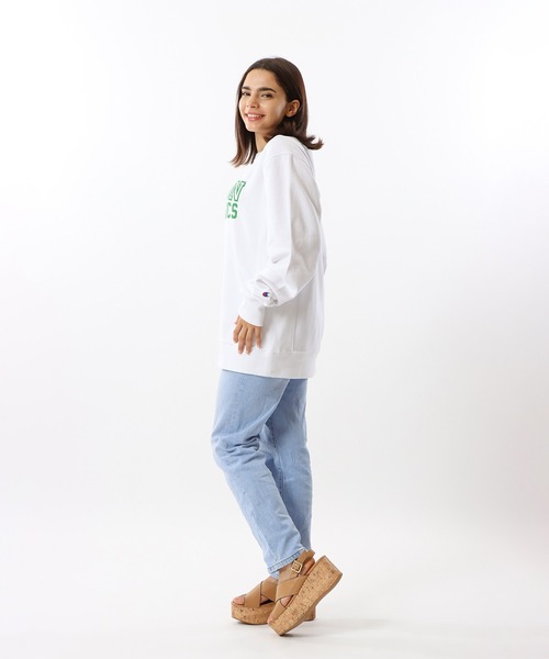 Champion（チャンピオン）の「【Champion/チャンピオン】メンズ リバースウィーブ(R) クルーネックスウェットシャツ（スウェット・メンズ・ダークブラック/サックスブルー/ネイビー/オレンジ系その他/グレー/ホワイト・X-LARGE/LARGE/MEDIUM）」の8枚目の写真