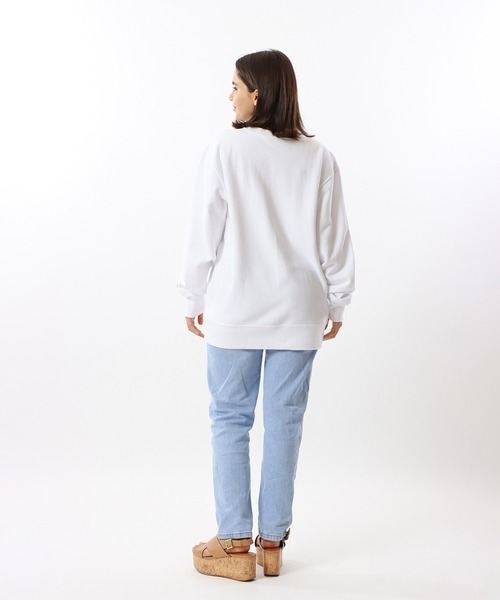 Champion（チャンピオン）の「【Champion/チャンピオン】メンズ リバースウィーブ(R) クルーネックスウェットシャツ（スウェット・メンズ・ダークブラック/サックスブルー/ネイビー/オレンジ系その他/グレー/ホワイト・X-LARGE/LARGE/MEDIUM）」の9枚目の写真