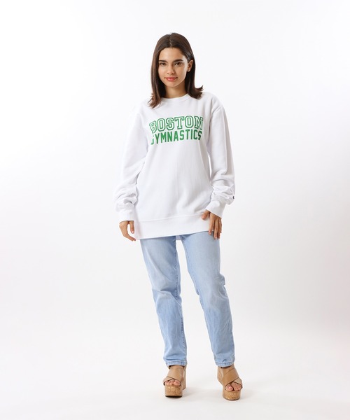 Champion（チャンピオン）の「【Champion/チャンピオン】メンズ リバースウィーブ(R) クルーネックスウェットシャツ（スウェット・メンズ・ダークブラック/サックスブルー/ネイビー/オレンジ系その他/グレー/ホワイト・X-LARGE/LARGE/MEDIUM）」の11枚目の写真