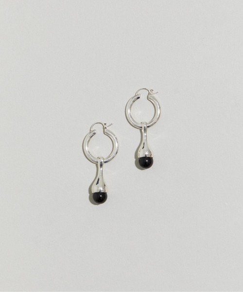LAPUIS(ラピュイ)の「LAPUIS(ラピュイ)GemStone Drop ピアス(ピアス(両耳用)・レディース・パープル/レッド/グリーン/ブラック・FREE)」の7枚目の写真