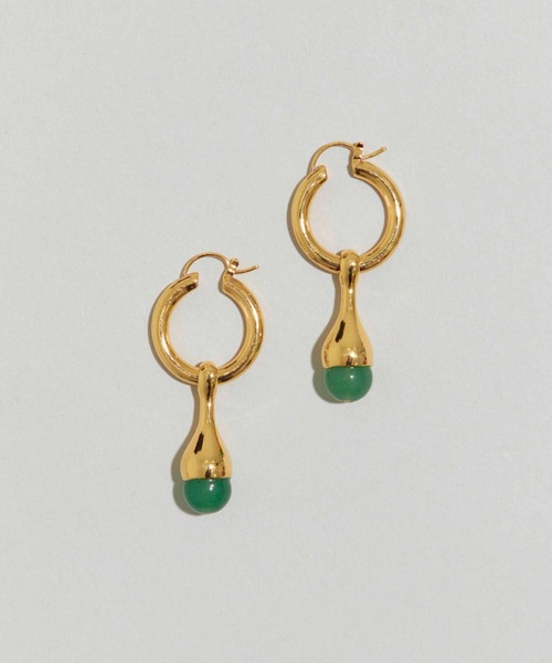 LAPUIS(ラピュイ)の「LAPUIS(ラピュイ)GemStone Drop ピアス(ピアス(両耳用)・レディース・パープル/レッド/グリーン/ブラック・FREE)」の11枚目の写真