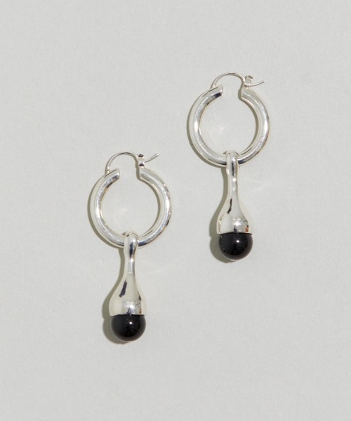 LAPUIS(ラピュイ)の「LAPUIS(ラピュイ)GemStone Drop ピアス(ピアス(両耳用)・レディース・パープル/レッド/グリーン/ブラック・FREE)」の10枚目の写真