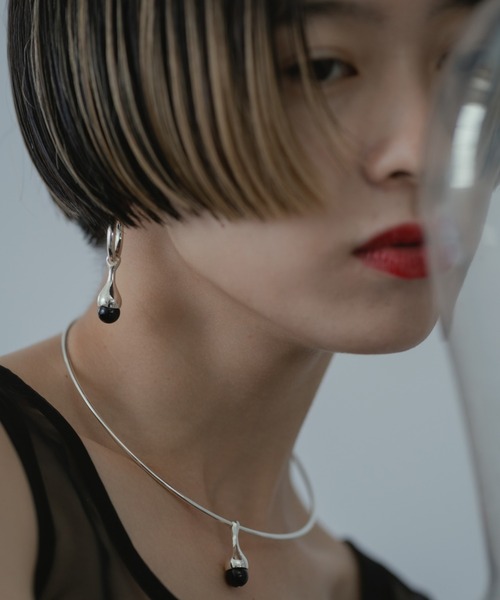 LAPUIS(ラピュイ)の「LAPUIS(ラピュイ)GemStone Drop ピアス(ピアス(両耳用)・レディース・パープル/レッド/グリーン/ブラック・FREE)」の12枚目の写真