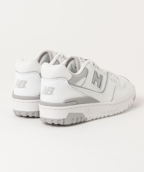 NEW BALANCE（ニューバランス）の「550（スニーカー・レディース・ホワイト×グレー・23.5cm/24.5cm/25.0cm/22.5cm/23.0cm/25.5cm/22.0cm/24.0cm）」の4枚目の写真