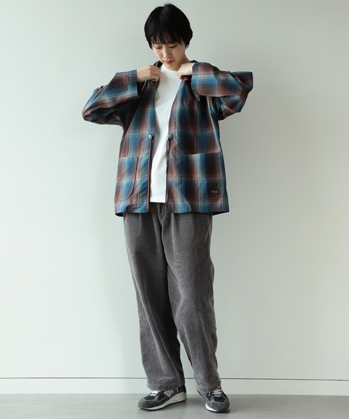 PENDLETON（ペンドルトン）の「PENDLETON × BEAMS LIGHTS / 別注 ノーカラー ジャケット（ノーカラージャケット・メンズ・ブルー/ベージュ・S/M/L）」の15枚目の写真