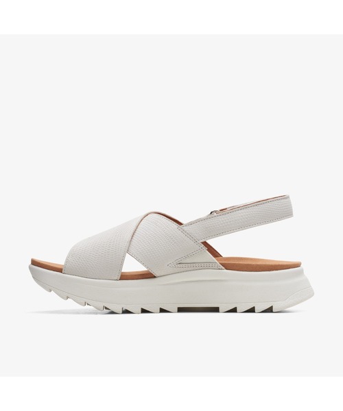 Clarks（クラークス）の「DashLite Wish / ダッシュライトウィッシュ (ホワイトインタレスト)（サンダル・レディース・ホワイト・UK5.5/UK4.5/UK6/UK3.5/UK4/UK5/UK3）」の4枚目の写真