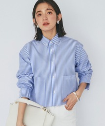 RIVE DROITE | スタイリングを格上げ/ストライプクロップドシャツ(シャツ/ブラウス)