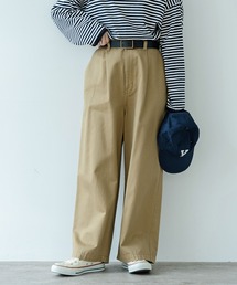 PAR ICI | チノ後ろゴム タックパンツ(チノパンツ)