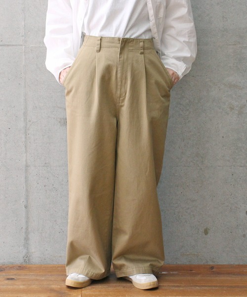 PAR ICI（パーリッシィ）の「チノ後ろゴム タックパンツ