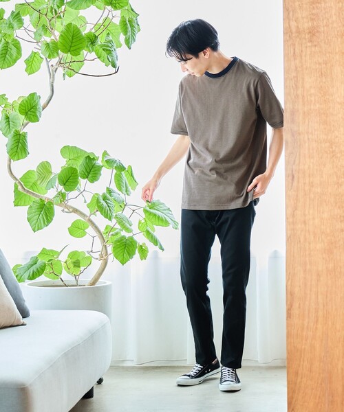 BEAMS HEART(ビームスハート)の「BEAMS HEART / サテン スキニーパンツ(その他パンツ・メンズ・ネイビー/ブラック/オリーブ/ベージュ/グレー・MEDIUM/SMALL/LARGE)」の9枚目の写真