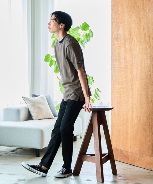 BEAMS HEART(ビームスハート)の「BEAMS HEART / サテン スキニーパンツ(その他パンツ・メンズ・ネイビー/ブラック/オリーブ/ベージュ/グレー・MEDIUM/SMALL/LARGE)」の11枚目の写真