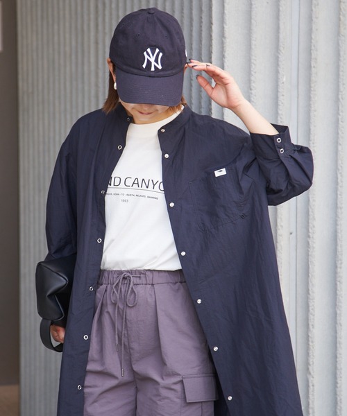 CIAOPANIC TYPY（チャオパニックティピー）の「【GRAND CANYON】撥水キャンプシャツワンピ（シャツワンピース・レディース・ネイビー/アイボリー・ONE SIZE）」の12枚目の写真