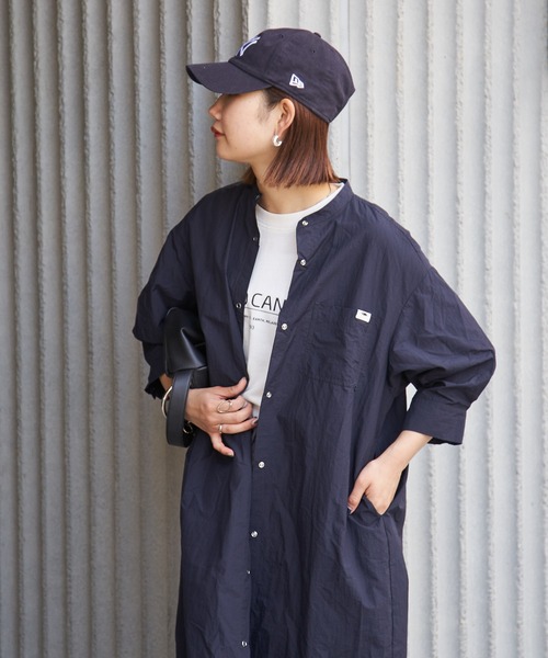 CIAOPANIC TYPY（チャオパニックティピー）の「【GRAND CANYON】撥水キャンプシャツワンピ（シャツワンピース・レディース・ネイビー/アイボリー・ONE SIZE）」の15枚目の写真