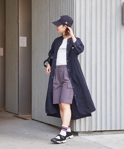 CIAOPANIC TYPY（チャオパニックティピー）の「【GRAND CANYON】撥水キャンプシャツワンピ（シャツワンピース・レディース・ネイビー/アイボリー・ONE SIZE）」の8枚目の写真