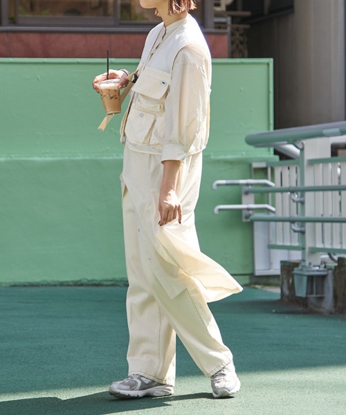 CIAOPANIC TYPY（チャオパニックティピー）の「【GRAND CANYON】撥水キャンプシャツワンピ（シャツワンピース・レディース・ネイビー/アイボリー・ONE SIZE）」の5枚目の写真