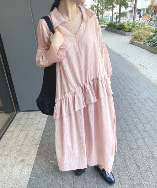 EDIT.FOR LULU フリルドローストリングワンピース