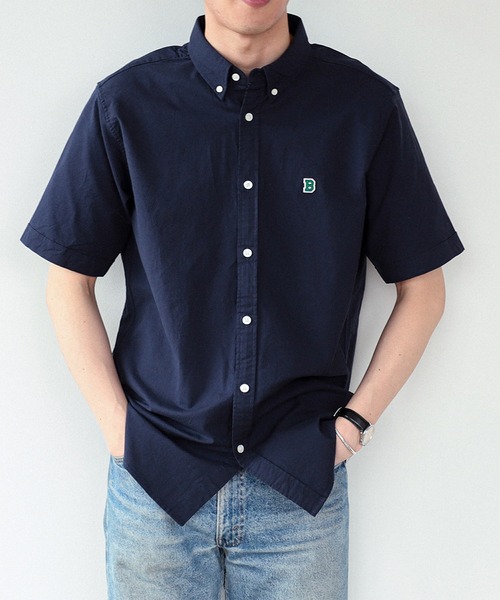 BEAMS（ビームス）の「BEAMS / ワンポイント ストレッチ ボタンダウン シャツ（シャツ/ブラウス・メンズ・ホワイト/ネイビー/ブラウン・XL/S/L/M）」の19枚目の写真