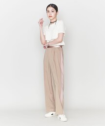 新品同様　＜ASTRAET＞アストラット　サテン ソクショウ ワイドパンツ ASTRAET（アストラット）の「＜ASTRAET＞CU/N サテン ソクショウ