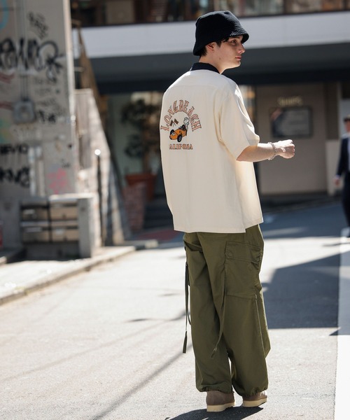 RAGEBLUE(レイジブルー)の「バックデザイン/ボーリングシャツ(シャツ/ブラウス・メンズ・ホワイト/ブラック/グリーン・MEDIUM/LARGE)」の17枚目の写真